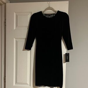 Zara Elegant Black Long Sleeve Dress
